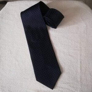 Pazhsden Handmade Silk Tie Blue Polka dot